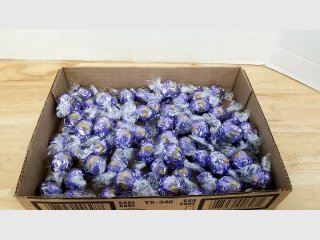 New Lindor white chocolates