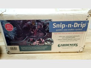 New Snip-n-Drip Garden Row Soaker System