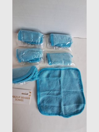 Blue Makeup Eraser Towels Set
