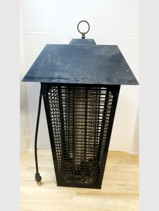 Large Electric Bug Zapper Lantern, works, 20 in