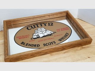 Cutty Sark 12 Whisky Mirrored Tray 19 by 13