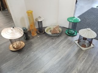 Feeders, tallest approx 20 inch