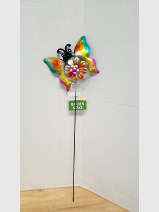 MNew ulticolor Metal Butterfly Garden Stake 22 inch
