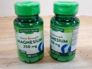 New Green Magnesium Supplement Bottles, BB 9/26