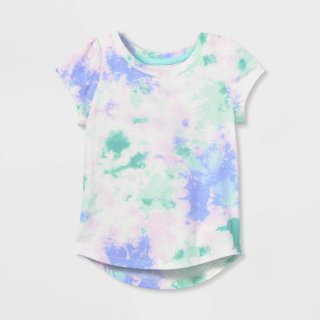New Toddler Girls\' Tie-Dye Short Sleeve T-Sh, 5T