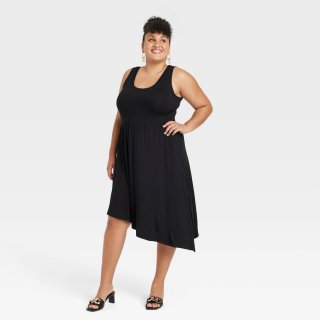 New Women\'s Plus Size Sleeveless Asymmetrica, 1X 16W/18W