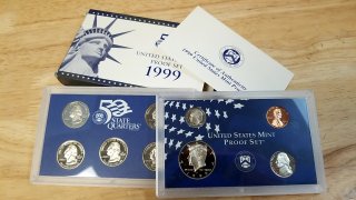 1999 US Mint Proof Set Coins
