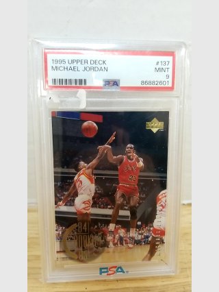 1995 Upper Deck Michael Jordan #137 Card PSA Mint 9