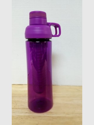 Purple diffuser Filter Water Bottle approx 10 inch tall 