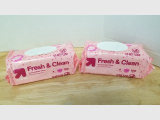 New Pink Scented Baby Wipes Packs