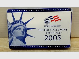 2005 US Mint Proof Set Box