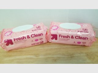 New Pink Baby Wipes Packs