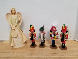 Steinbach ornaments and angel