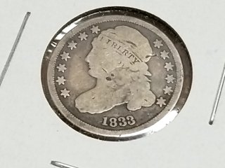 1833 Silver Bust Dime