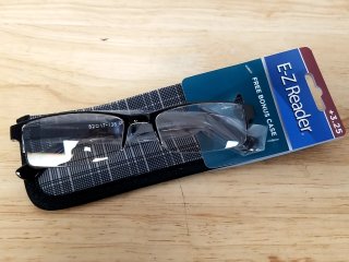 New Black Reading Glasses with Case