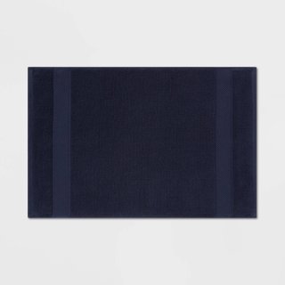 New Performance Plus Towel Bath Rug Navy - T