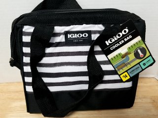 New Striped Insulated Cooler Bag