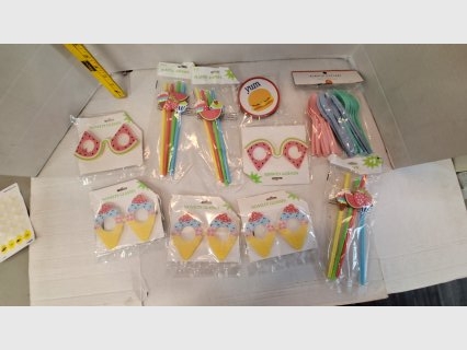 Novelty Fruit Party items & Party Straws