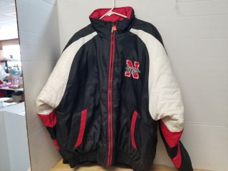 Husker coat, great shape, adult Large 