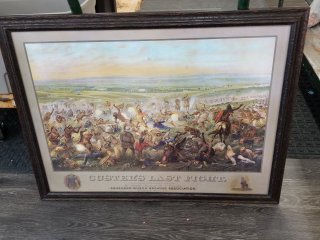 Custer's Last Fight, Anheuser Busch, 40 by 32 inch