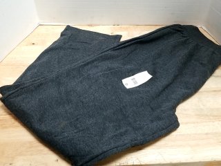 New Dark Gray Fleece Pants, Mens XL