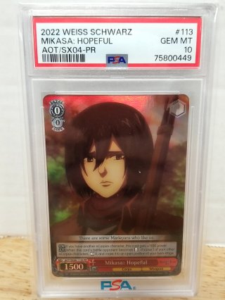 2022 Weiss Schwarz Mikasa PSA GM MT 10
