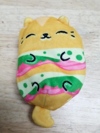 Yellow Cat Burger Beanbag, 5 in