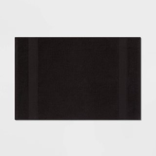 New Performance Plus Towel Bath Rug Black -