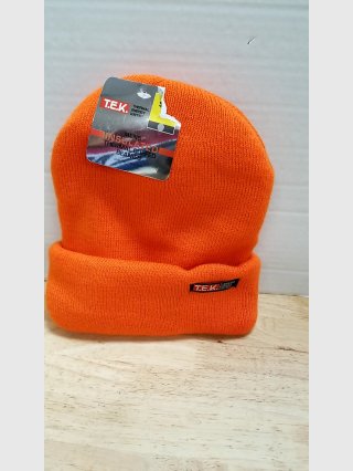 TEK Men\'s Orange Thermal Knit Beanie