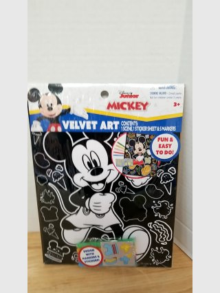 New Mickey Mouse Velvet Art Kit