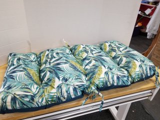 New Outdoor chair cushion 42 by 20 inch 