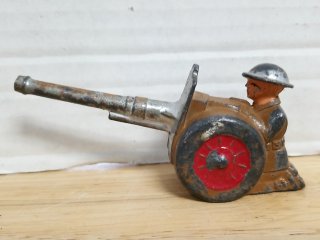 WWI Metal Toy Soldier, 4 in