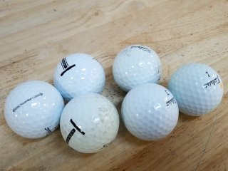 6 Titleist Tour Soft Golf balls,  good c