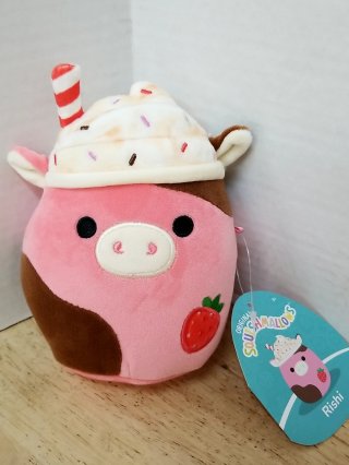 New Pink Cow Ice Cream Plush, 8 in