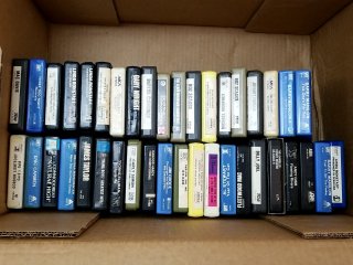 Numerous 8track tapes