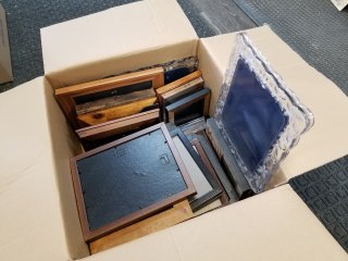 BOX of picture frames 