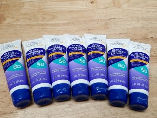 New Seven Sunscreen Lotion Tubes, Exp 11/2025
