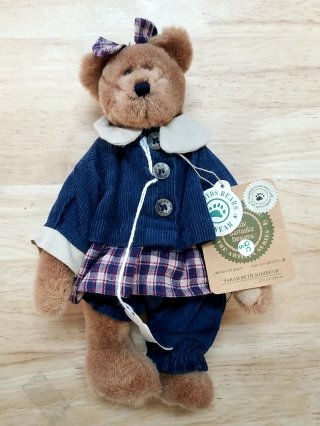 Plaid Bow Teddy Bear, 12 in