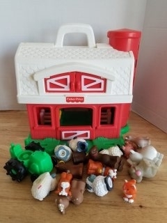 Fisher-Price Barn with Figures and Bin