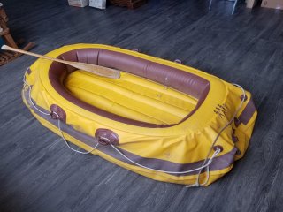 Raft and oar, approx 8 foot by 4.5 foot
