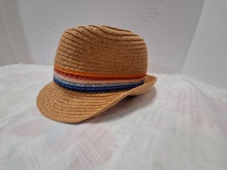 Baby Boy Fedora Straw Hat with Colorful Band