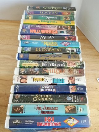 20 VHS Tapes