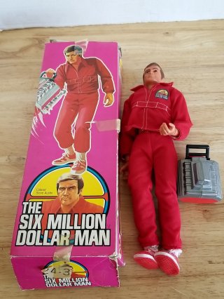 Six Million Dollar Man Doll & Box