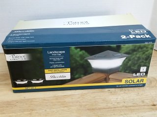 New Solar Landscape Post Cap Lights