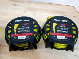2 Line Spools Rino Tuff trimmer line, .105