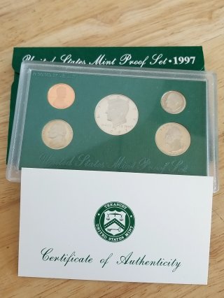 1997 US Mint Proof Set Coins