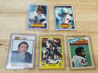 Five NFL Football Trading Cards