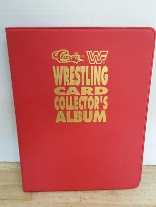 Vintage Red Wrestling Card Album, Cards