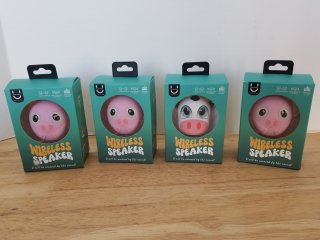 New wireless speakers, each approx 5 inch 