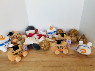 New plush collectibles, tallest approx 12 inch